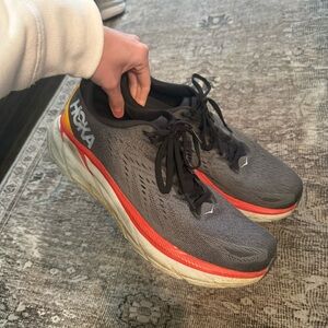 Hoka Clifton 8 Grey Running Shoes - 11.5 Wide